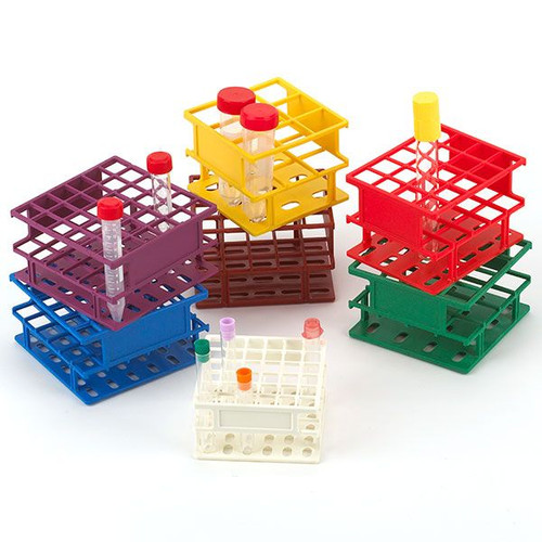 16 place nylon wireless tube rack blue